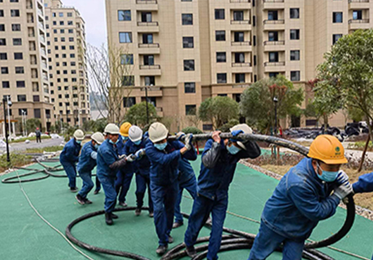 泰康花园项目施工中